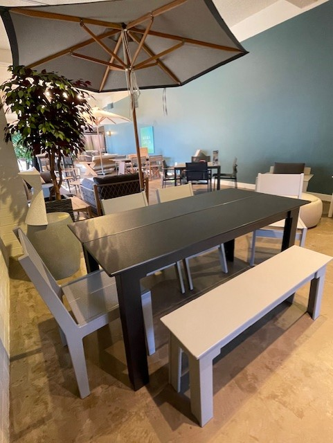 Dining Table, Bench and 4X Dining Chairs